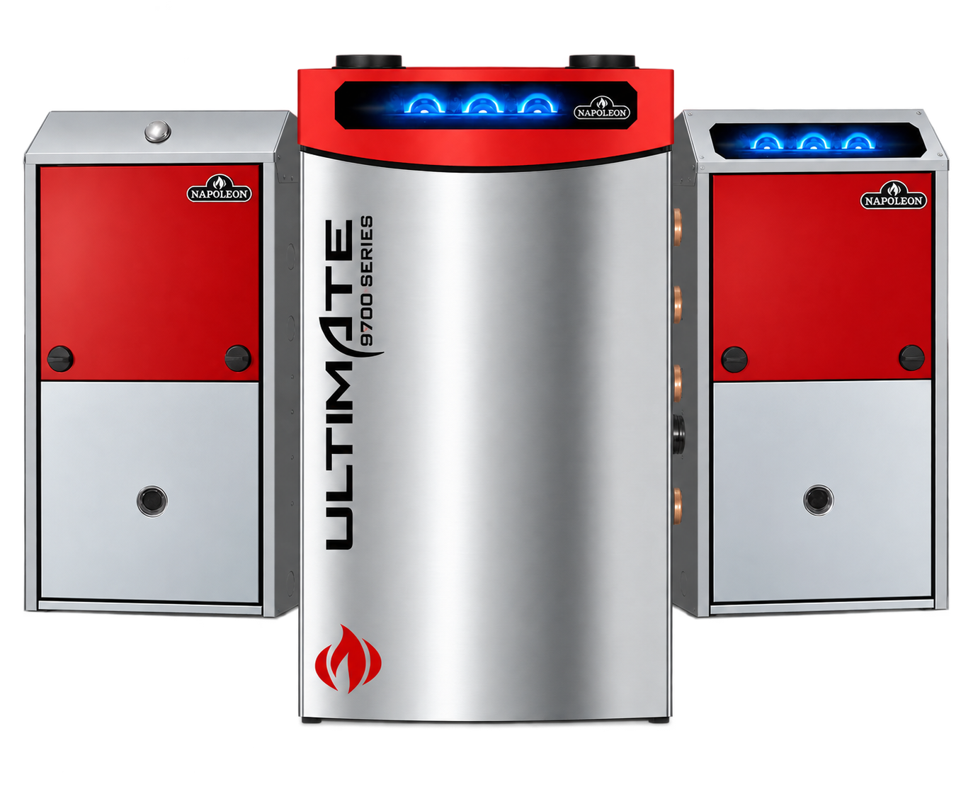 Napoleon Essential 9600Q, Premium 9600, and Ultimate 9700 furnace lineup